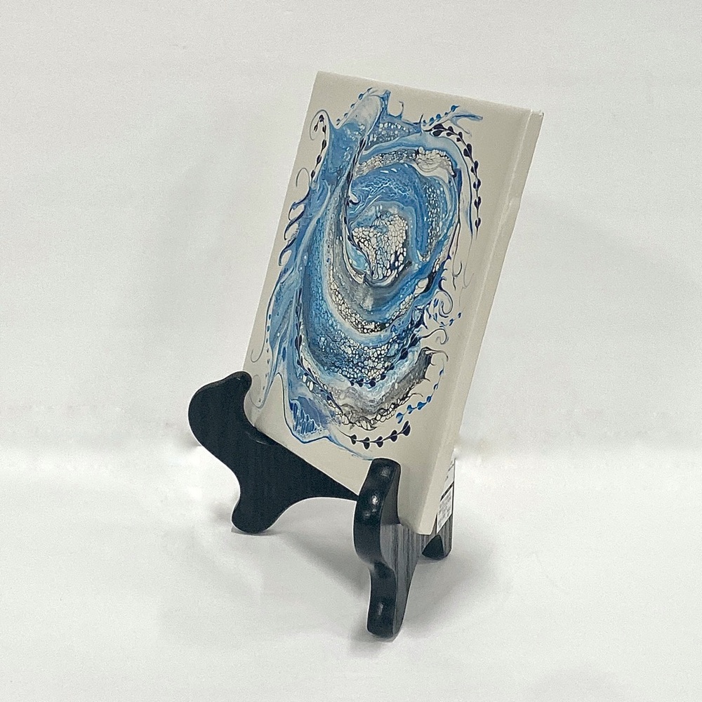 Original Acrylic Abstract Art 6”x6” Ceramic Tile - Picture 8 of 10